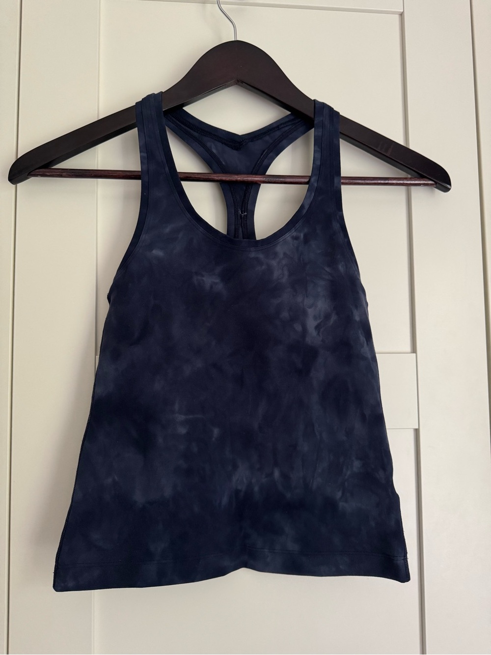 Lululemon Cool Racerback Tank Top Diamond Dye Asphalt Grey True Navy Size 2 - Picture 6 of 10